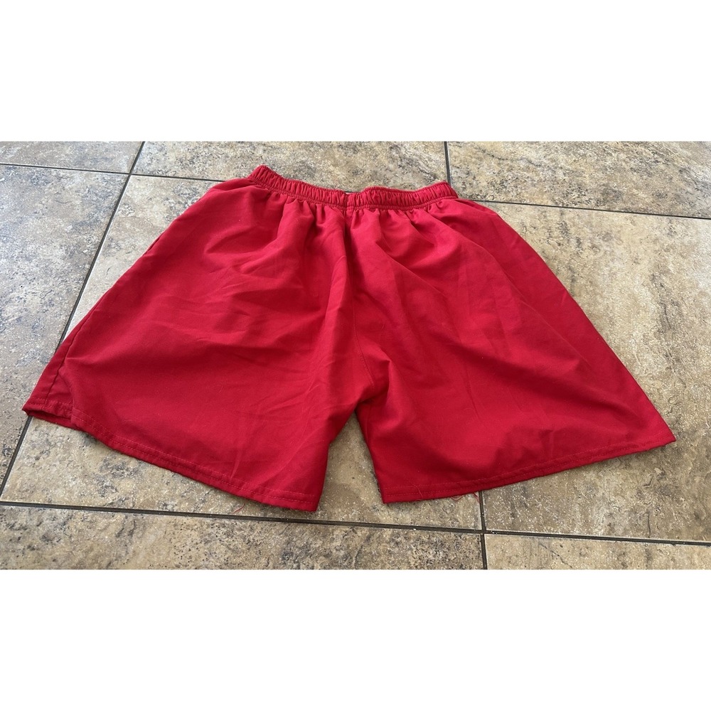 Tommy Hilfiger Mens Regular fit Swim Trunks Swimwear Red Solid Small Fit 22x5
